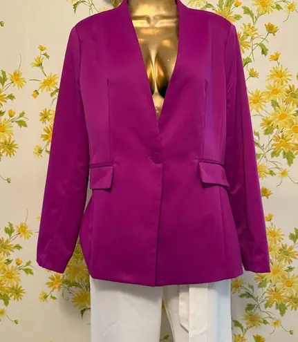 OVI Vibrant Magenta single button Blazer size M