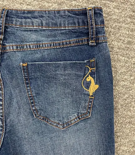 Baby Phat Vintage Y2K Faded Denim Bratz Vibes Mid Rise Flare Bootcut Leg Jeans