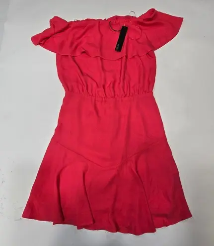 Krisa Off Shoulder Ruffle Dress in Rio