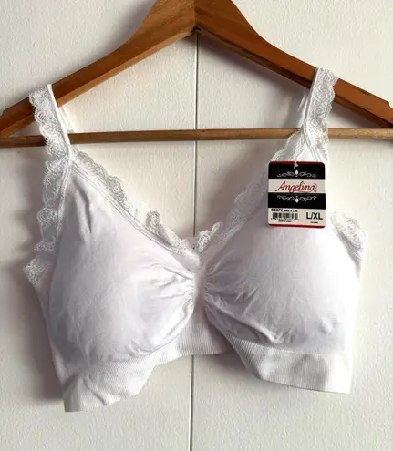 White Padded Bra, L/XL