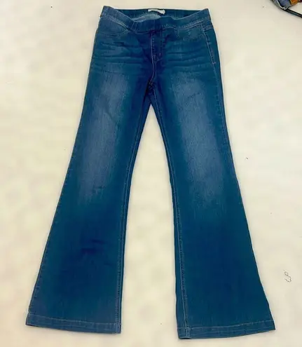 Cello  Women's Flare Denim Jeans Blue Size L Medium Wash