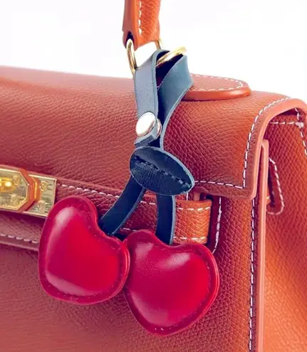 Cherry Shaped Keychain/Bag Charm. 🍒 Beat the designers at their own game this spring! Red