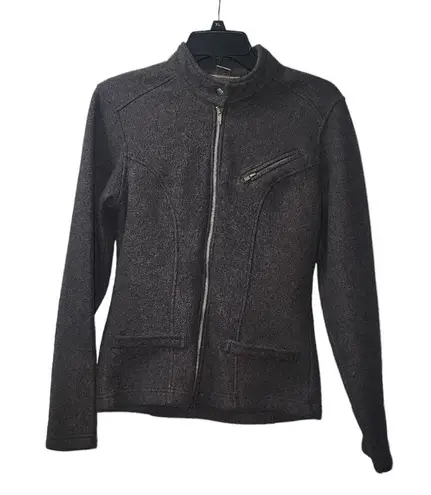 Energie Women's Charcoal Gray Zip Up Jacket Size L