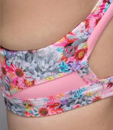 Lululemon Run: Stuff Your Bra II - Flowabunga Mini Multi/Bleached Coral - Size 4