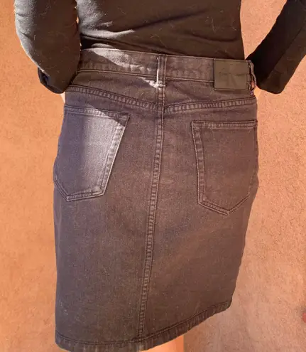 Calvin Klein black denim skirt