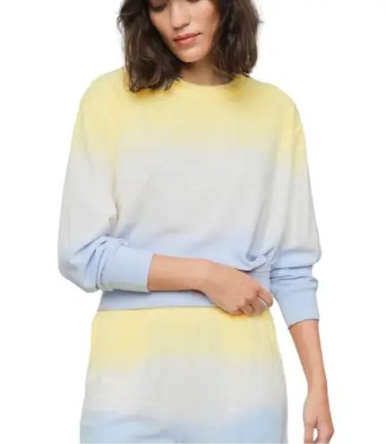 Rails NWT Ramon Sky Blue Dip Dye Long Sleeve Crew Neck Sweater LARGE