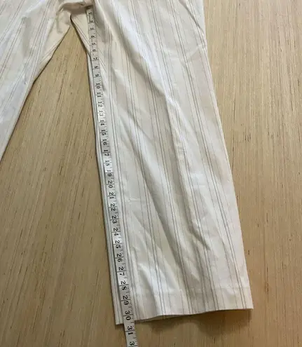 Caslon Ivory Dress Pin Striped Flared Lined Size 20W Pants Brand New With Tag