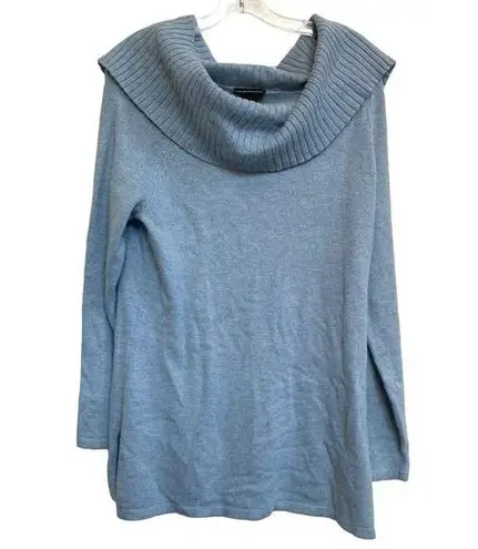 Lane Bryant  Rabbit Hair Cowl Neck Sweater - Light Blue Plus Size 14/16