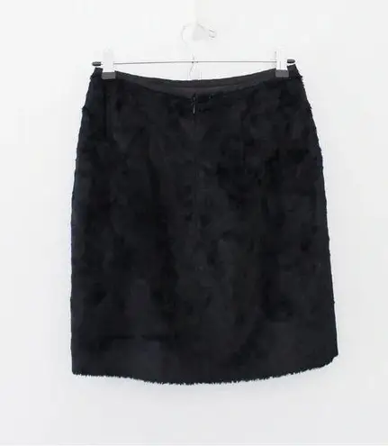 Tahari Faux Fur Mini Pencil Skirt