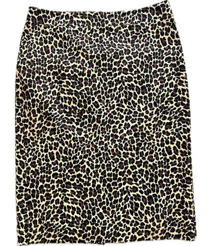 J.crew No. 2 Pencil Skirt Leopard Bi