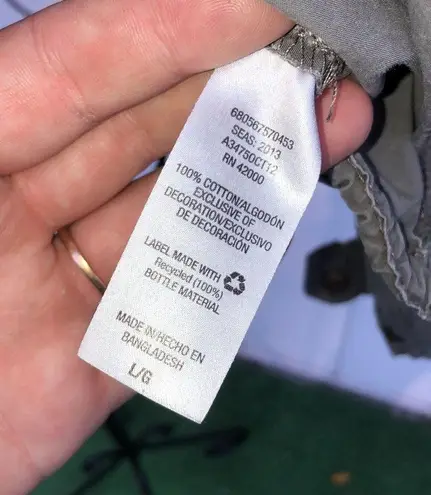 Brown and pink jacket rain coat size large cinched waist light weight fall coat