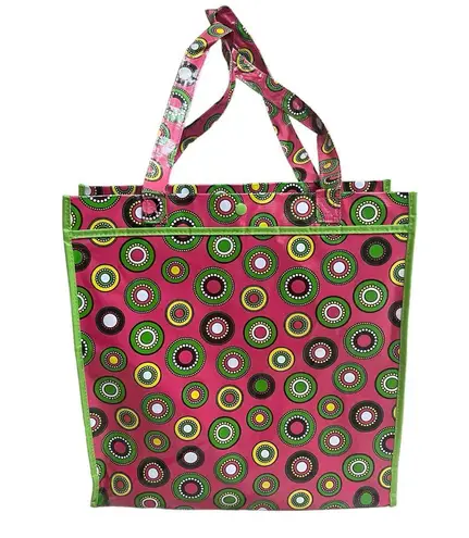 MSC Mainstreet Collection 14x14x4” Tote w/Handles Colorful Bag Light Wright