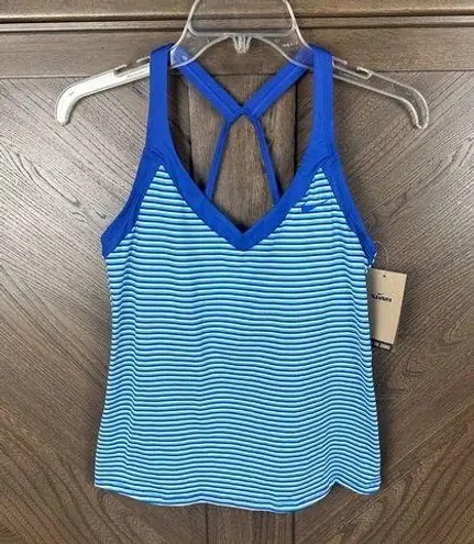 Nike  Stripe V-Neck Tankini size Small