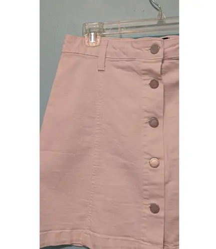 Just Black Women's White Denim Skirt Size M