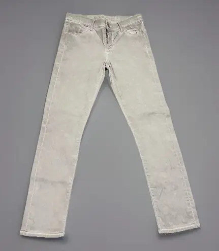 GOLDSIGN Jeans Size 27 Light Gray Denim Skinny Stretch USA Made Womens $295
