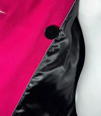 Steve Madden Wool Blend Fushia Pink Peacoat Coat Size Medium - Image 10