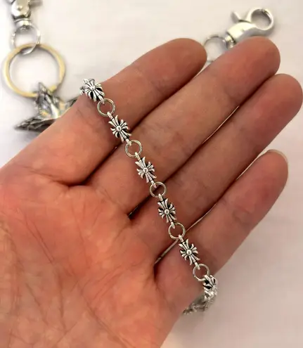 Pentagram Star Cross Pants Chain for Men Women,Jeans Chain,Keys Chain,Biker Wallet Chain,Streetwear Punk Hip Hop Unisex Style Silver - Image 5