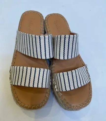 Splendid  Lacey Striped Espadrille Platform Shoes Sz 6M Woven Textile Women’s