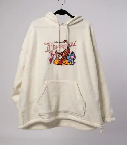 Disneyland Resort Fleece Hoodie Cream Color Winnie the Pooh Tigger Eeyore White Size undefined