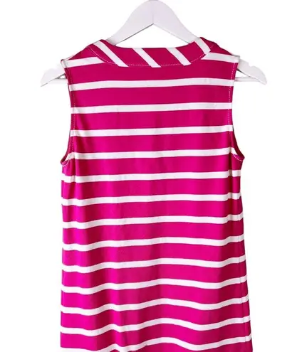 Kate Spade  Tropez Pink Striped Sleeveless Cotton Shift Dress Sz Small