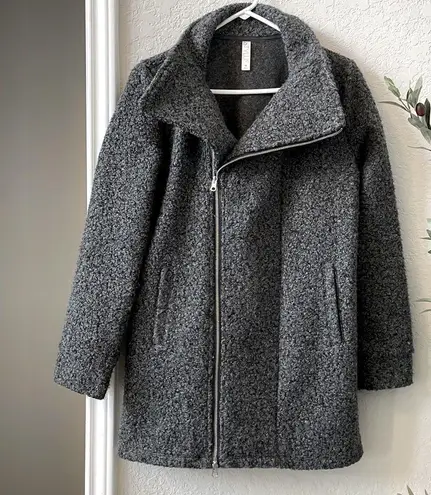 Stylus Women’s Classic Front Zip Teddy Style Overcoat JacketSize XS Gray