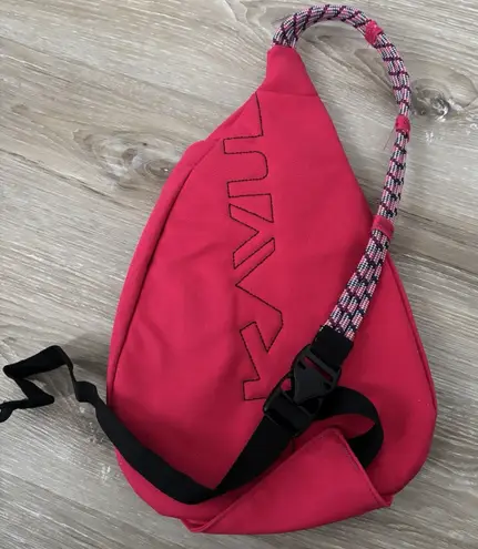 KAVU Sling Bag Rope Hot Pink Outdoors Travel Backpack Small