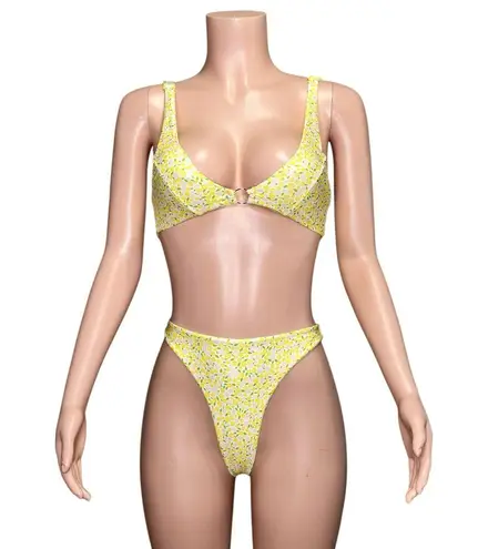 Lahana swim 2-PC Goldie Top & Gigi Bottom, Floral, XS