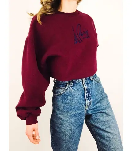 Vintage Paris Las Vegas Souvenir Sweatshirt | Size L Red Size L