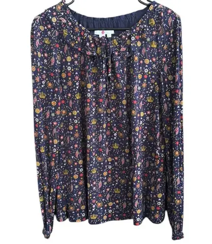 EUC Boden Catriona Jersey Top British Royalty Pattern Size 6