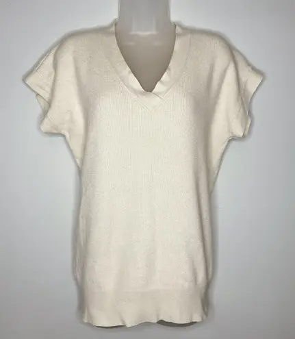 Vila Milano Oversized V-neck Short Sleeved Sweater Vest