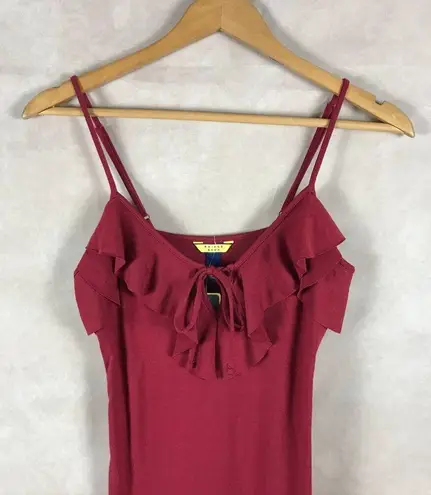 PRINCE & FOX AERO Red Ruffle Mini Tank Dress NWT SMALL