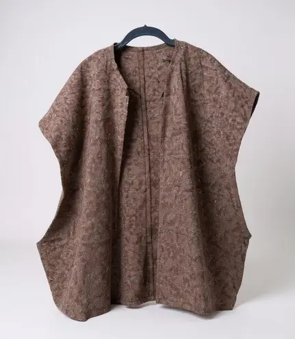 Vintage British purple tweed classic wool cape vest Size undefined