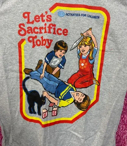 Sacrifice Toby Horror Comedy Cartoon Steven Rhodes Tee M