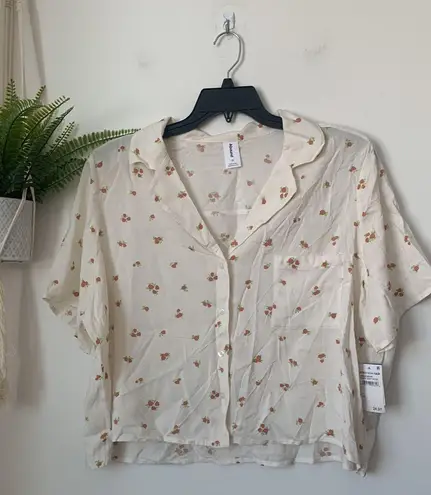 Abound NWT  Ivory Sustainable Camp Shirt