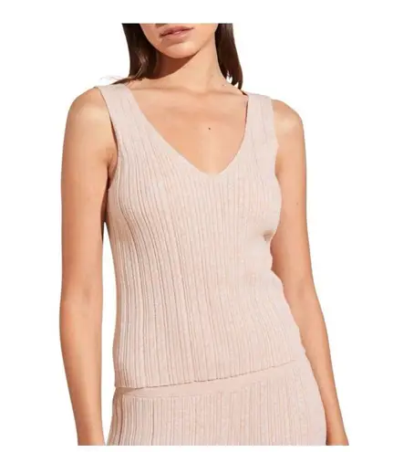 Eberjay Eberjey Infinite V-Neck Ribbed Sweater Tank Peach Parfait X-Large Loungewear