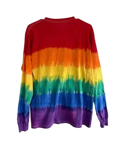 Sea World Seaworld Rainbow Pride Tie Dye Long Sleeve T