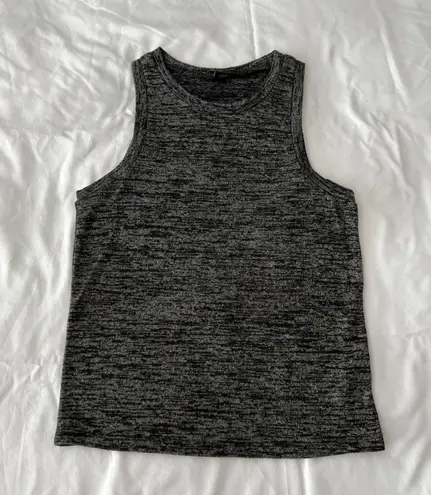 Aeropostale Dark Heather Grey Cropped Tank Top