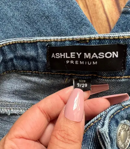 Ashley Mason Women Deanna Premium Bootcut High Rise Blue Flare Jeans Size 9/29