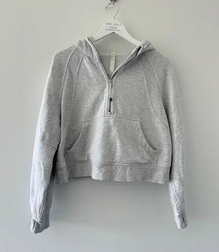 Lululemon Gray Scuba Quarterzip Hoodie