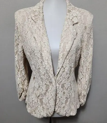 Nordstrom Nordstom Cupio Cream Lace Blazer Size Large