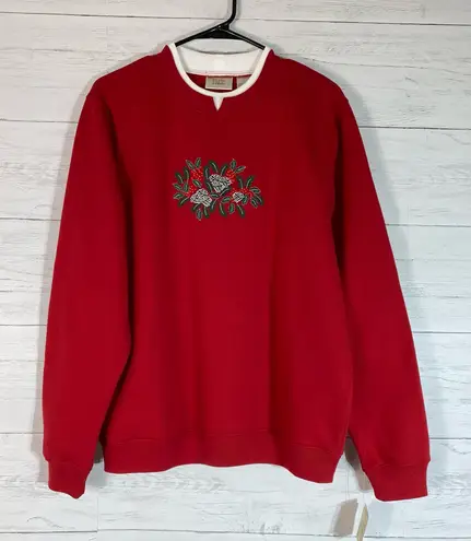 This is a red sweatshirt from Baxter & Wells Size L