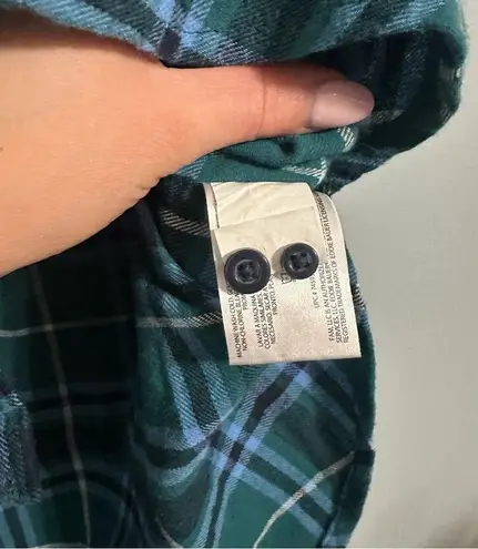 Custom ACDC “Ballbreaker” Rock Band Flannel Large | Unisex Backpatch Green