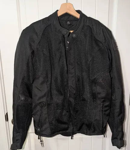 Viking Cycle Warlock Armored Mesh Motorcycle Textile Jacket for Women Medium Blk Black thumbnail 1