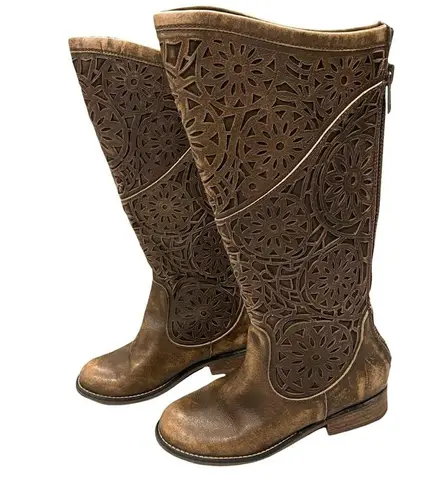 Circle G by Corral P5102 Brown Laser Cut Riding Boots