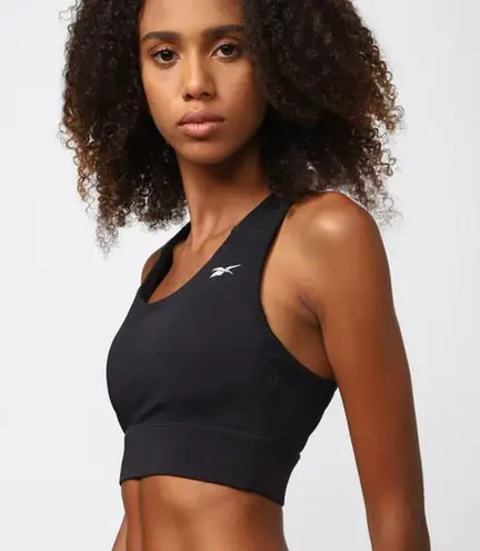 Reebok  Sports Bra Womens Small Black Athletic Activewear Workout Stretch Yoga