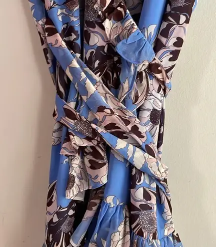 Alexis Melyssa Geogette Dress in Blue Floral