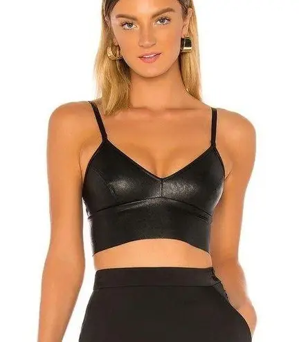 Commando Faux Leather Longline Bralette