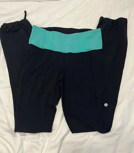 Lululemon Black Reversible Yoga Pants