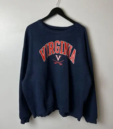 Vintage Y2K University of Virginia Navy Blue Crewneck Sweatshirt Classic Perfect Size undefined