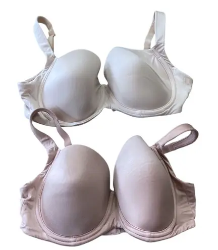 Soma (2) stunning support Smooth Full Coverage Bras - Cream and blush Size 34DD - Image 1